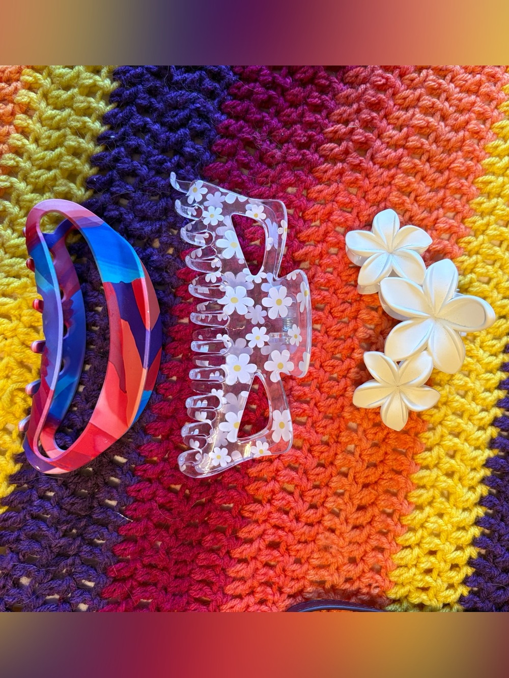 Lot of 3 Sturdy Large Hairclips